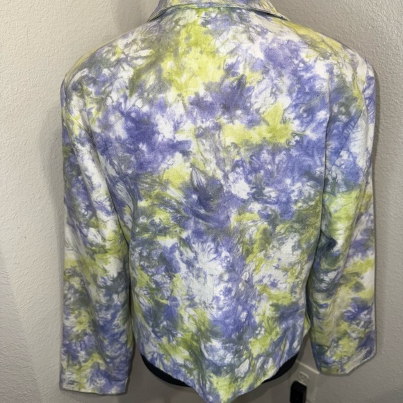 Vintage Anage Tie-dye Embroidered Zip-up Jacket- Size Medium - Picture 8 of 11
